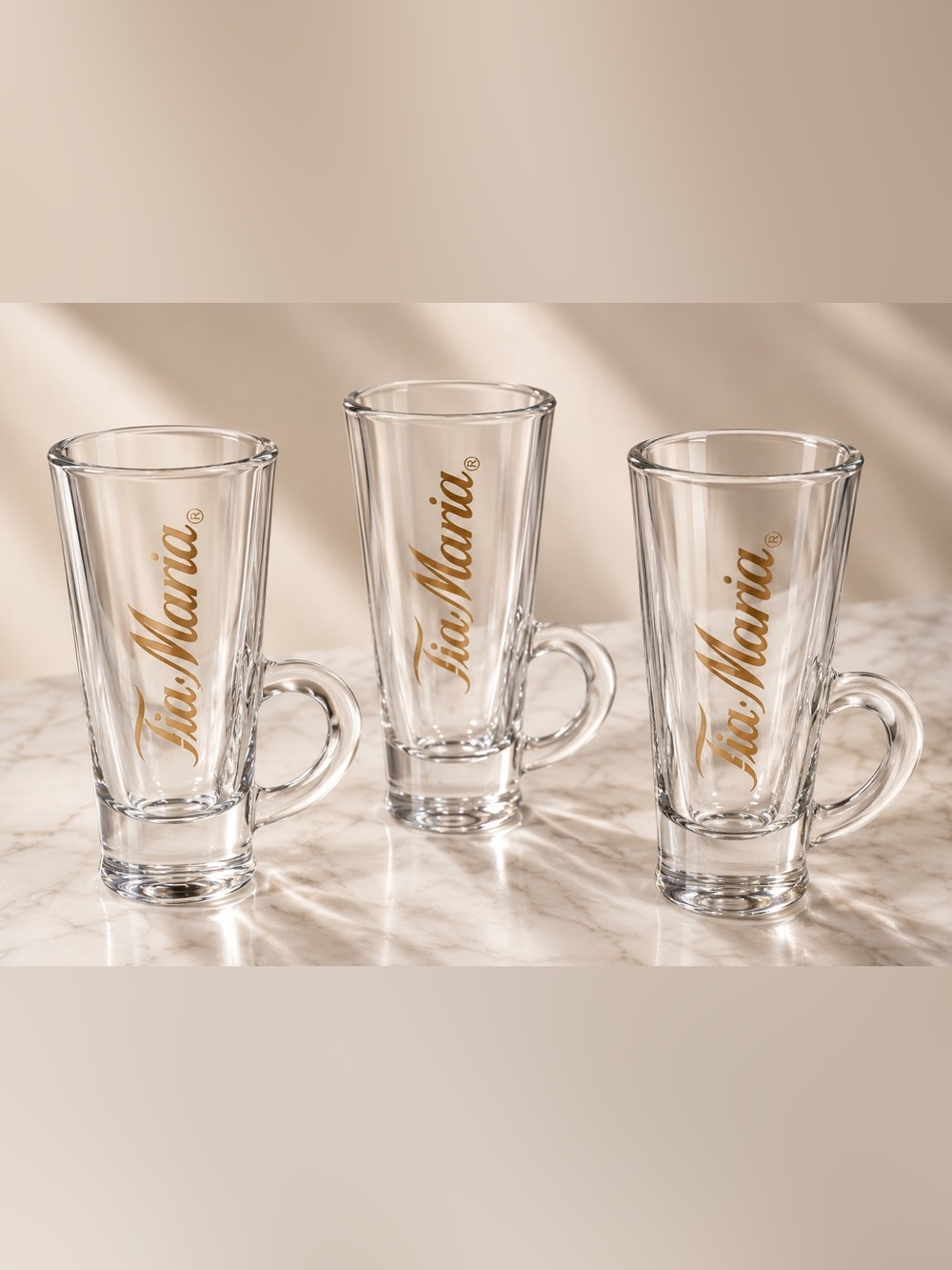 Vintage Tia Maria Footed Shot Glasses / Liqueur Mug Shooters by Libbey